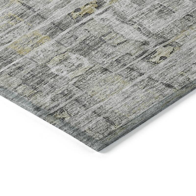 HomeRoots Abstract Transitional Rectangle Outdoor Rug