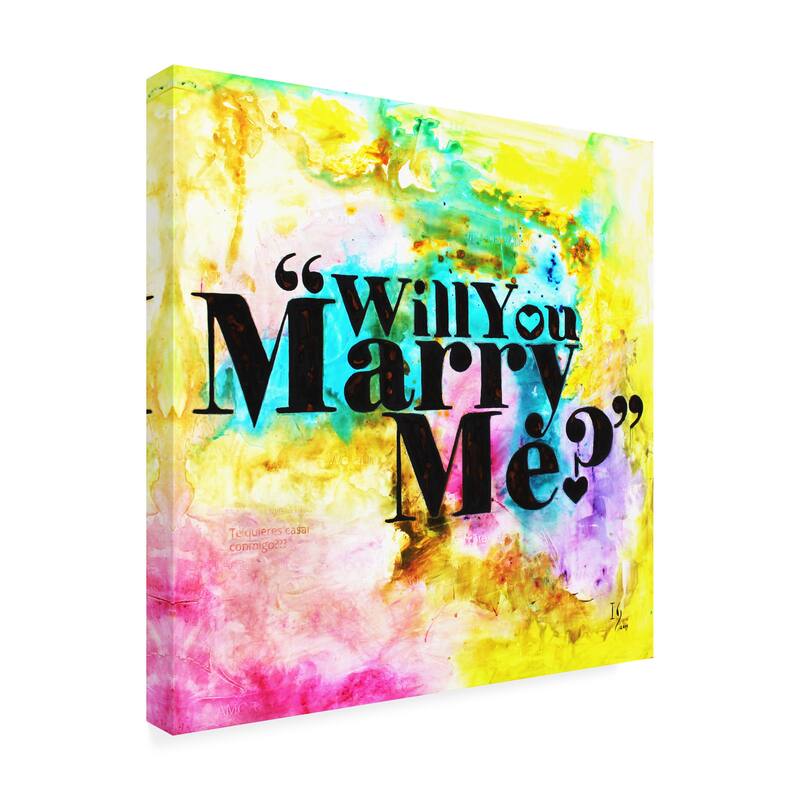 Ivan Guaderrama 'Marry Me' Canvas Art Bed Bath & Beyond 39538618