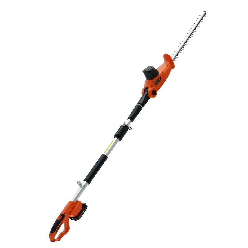Orange Steel Telescopic Trimmer 18" Blade, 5 Angle Rotating Head - 34.45 x 3.94x 5.91 inch