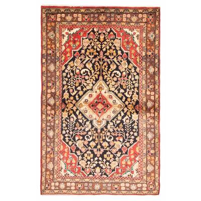 ECARPETGALLERY Hand-knotted Anadol Black Wool Rug - 4'6 x 7'0