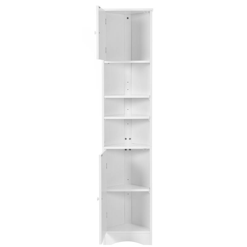 Corner Cabinet Tall Bathroom Storage Cabinet