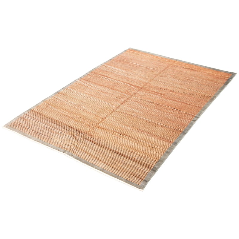 ECARPETGALLERY Hand-knotted Peshawar Ziegler Light Brown Wool Rug - 6'0 x 9'1