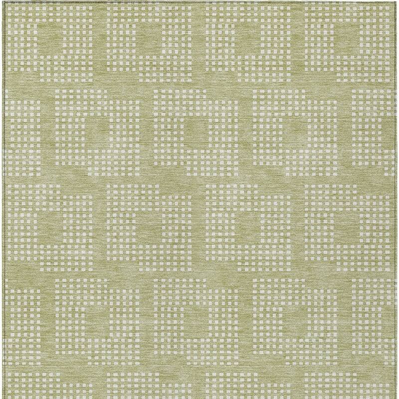 HomeRoots Geometric Transitional Rectangle Outdoor Rug