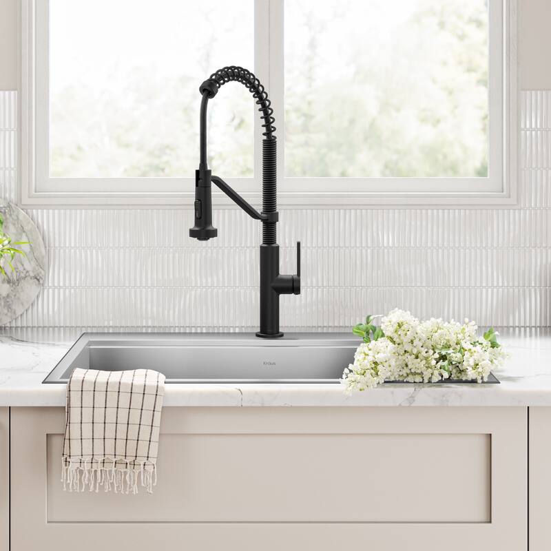 KRAUS Oletto Commercial Style 2-Function Pull Down Kitchen Faucet