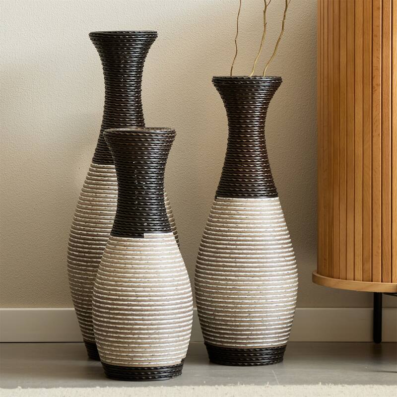 Home Decorative PVC Floor Vase (Set of 3)