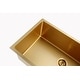 preview thumbnail 39 of 47, CB HOME Gold Kitchen Sink, 32" Rose Gold Undermount Kitchen Sink, Black Single Bowl Stainless Steel Kitchen Sink 16 Gauge