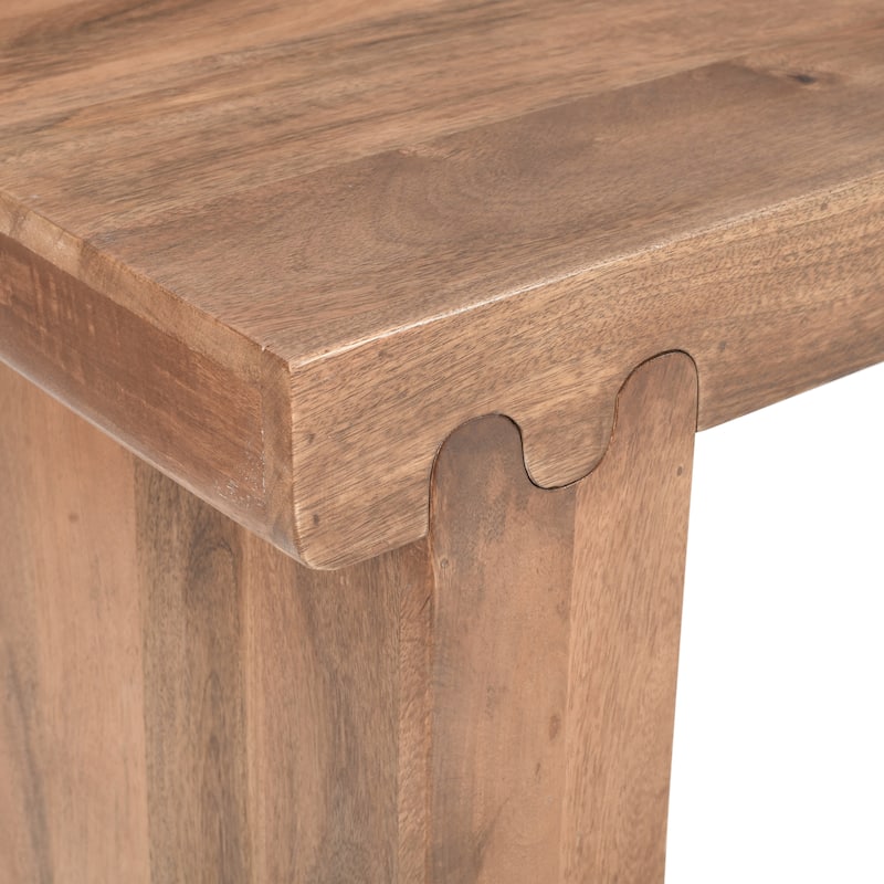 45" Thickened Farmhouse Mango Wood Console Table