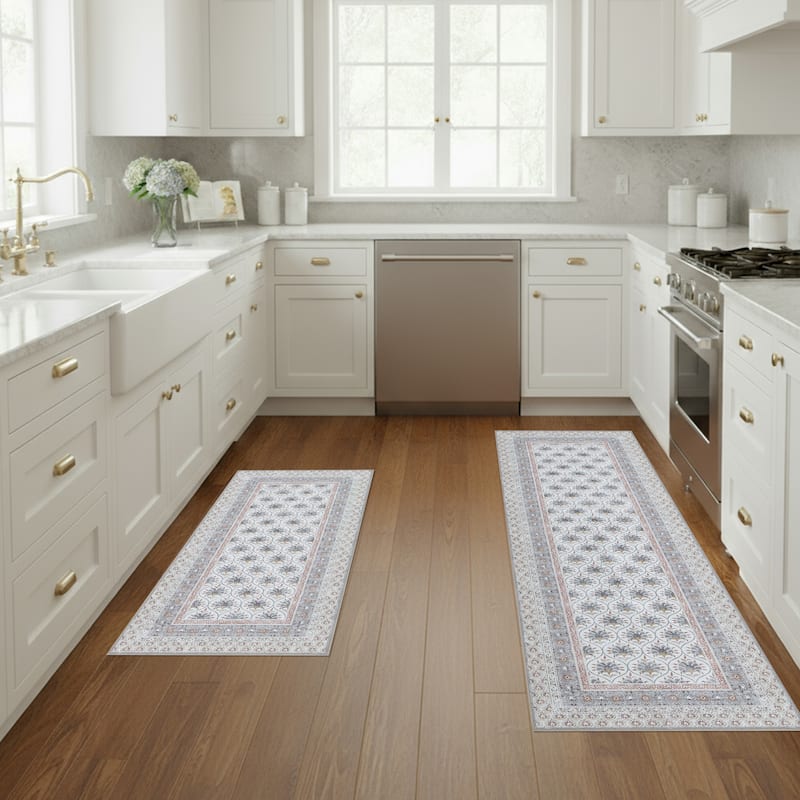 Laura Ashley Imagine Printed Chenille Washable Non-Slip Rugs