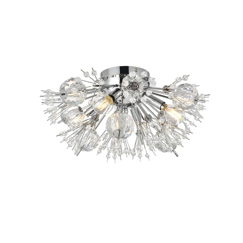 Victor 19 inch Crystal Starburst Wall Sconce - N/A