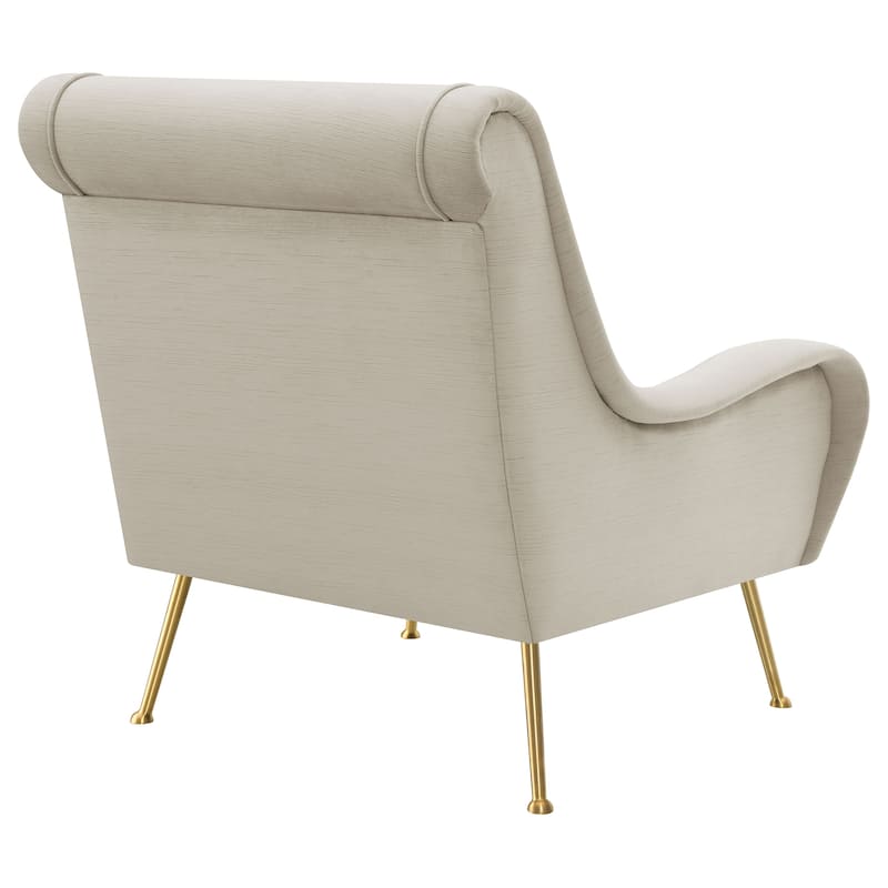 Ricci Upholstered Saddle Arm Accent Chair