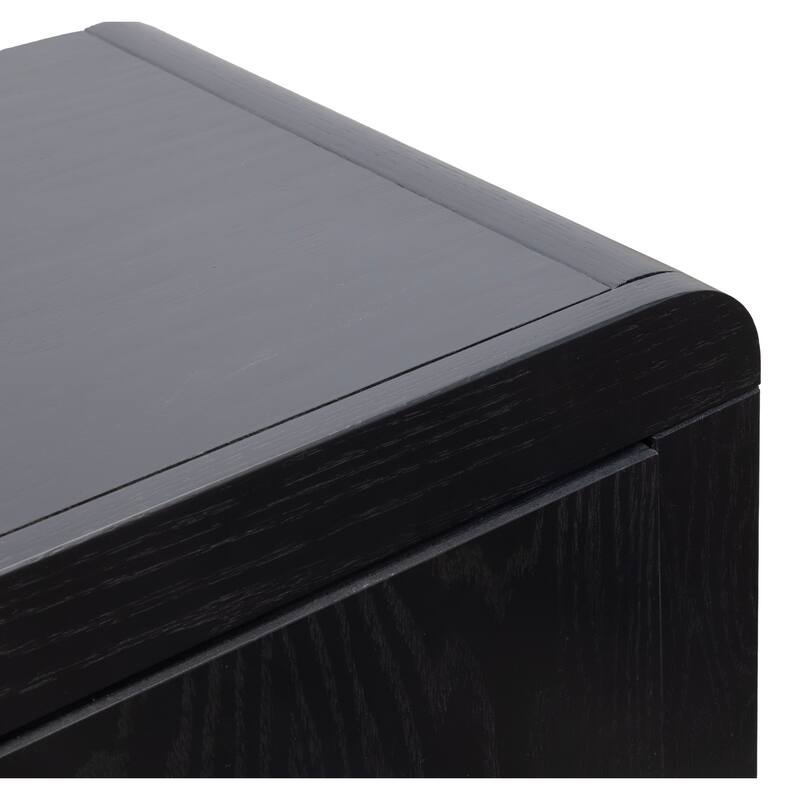 Bridgevine Home Eclipse 82 inch Fireplace TV Stand, for TVs up to 90 inches, Two-Tone Finish