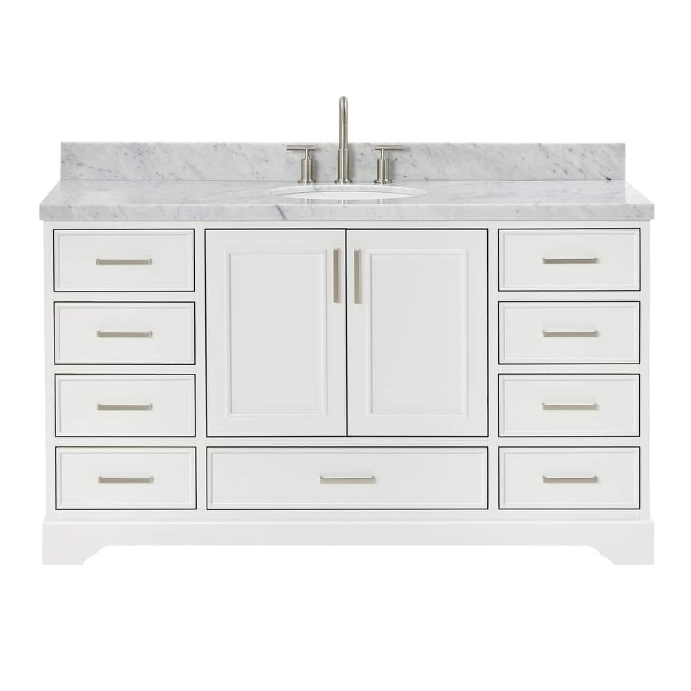 Ariel M061SCWOVO Stafford 60" Free Standing Single Basin Vanity Set