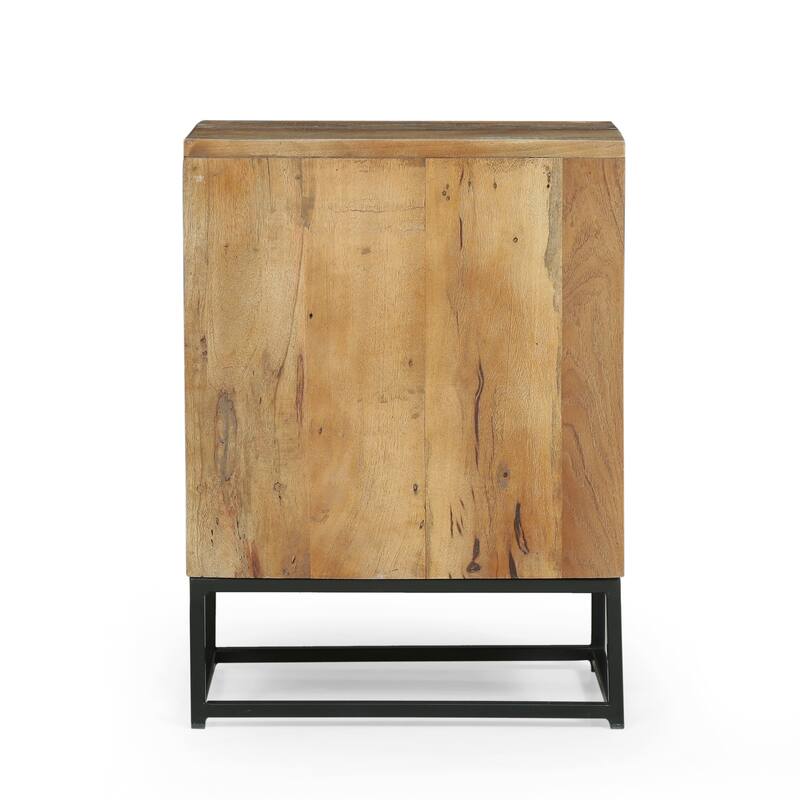 Orem Boho Wooden Night Stand by Christopher Knight Home