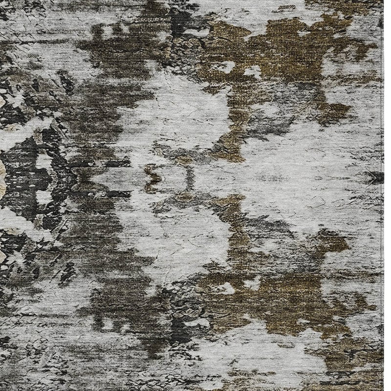 HomeRoots Abstract Transitional Rectangle Outdoor Rug