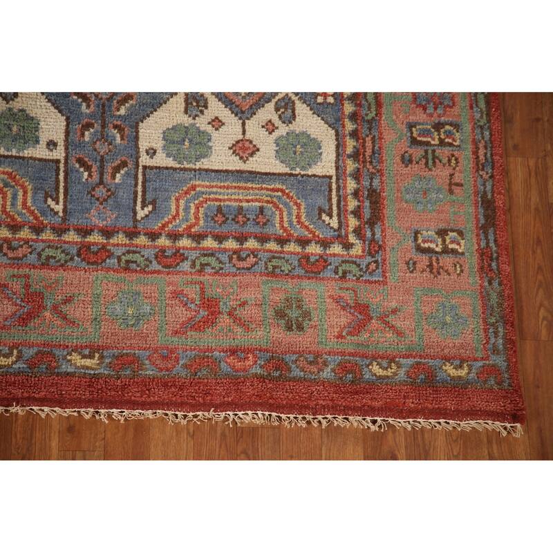 Traditional Sirjan Indian Area Rug Handmade Wool Carpet - 7'9"x 9'11"