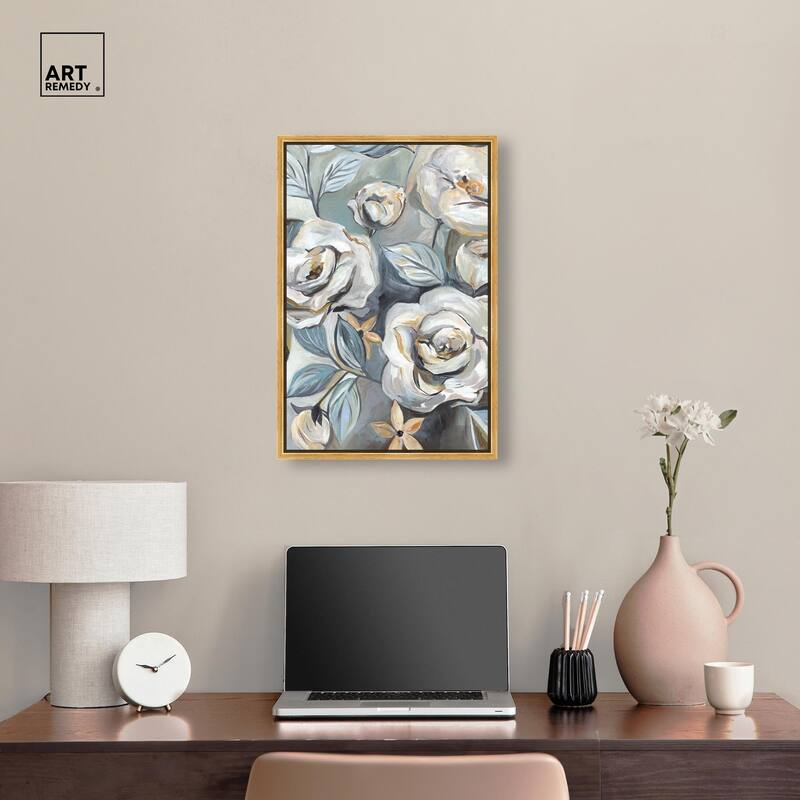 Grey Delight Canvas by Art Remedy