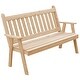 preview thumbnail 10 of 16, Pine 6' Traditional English Garden Bench Unfinished