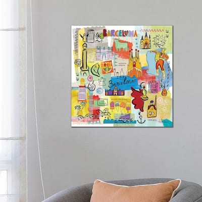 iCanvas "Global Travel IX" by Farida Zaman Canvas Print