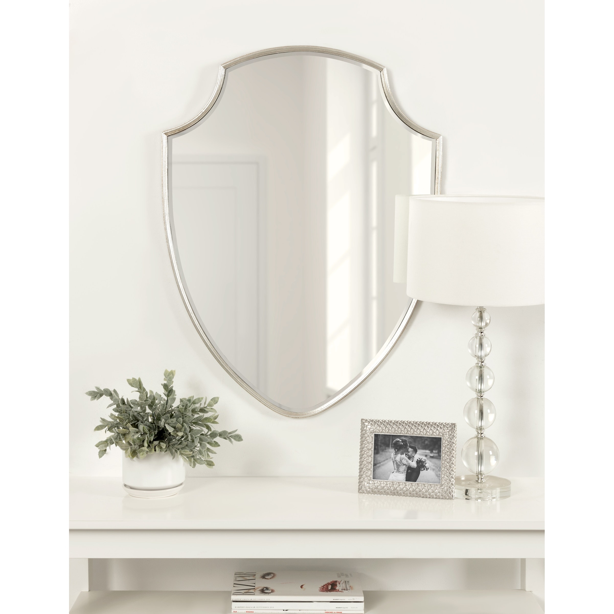 Kate and Laurel Caskill Framed Shield Wall Mirror