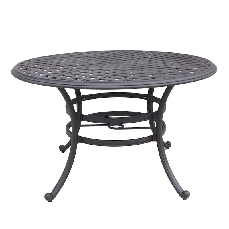 Round Dining table, Espresso Brown - Brown
