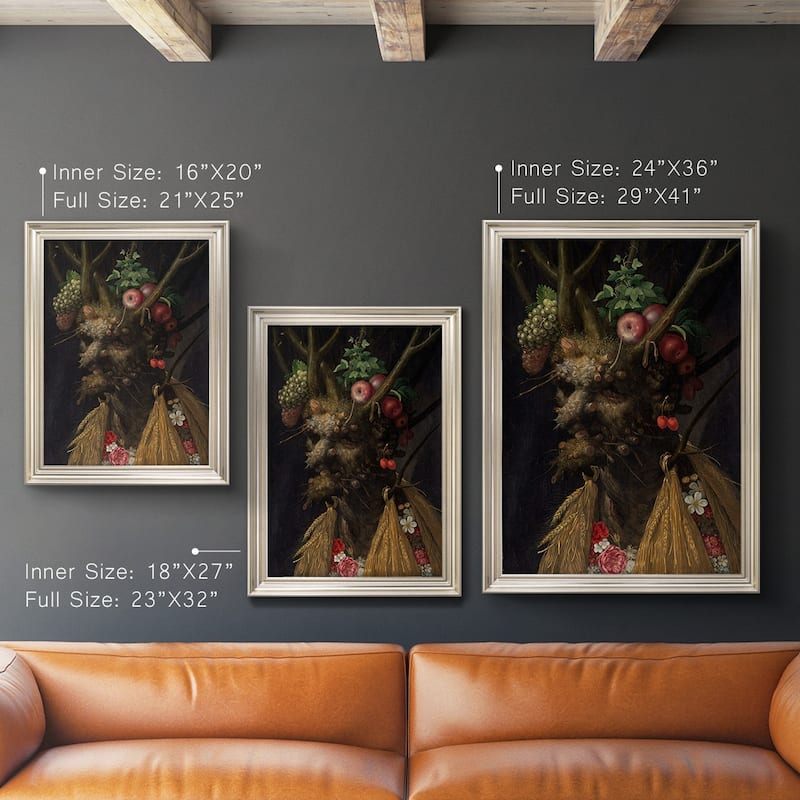 Four Seasons in One Head Premium Framed Canvas- Ready to Hang