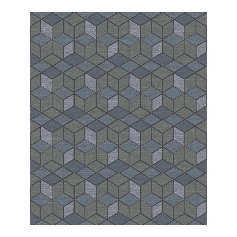 Advantage Joanne Taupe Blox Wallpaper - 21 x 396 x 0.025