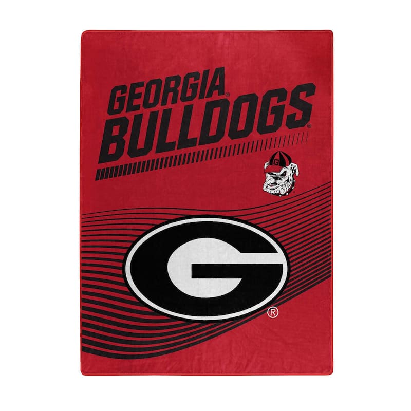 NCAA Georgia Bulldogs 60" x 80" Raschel Throw Blanket
