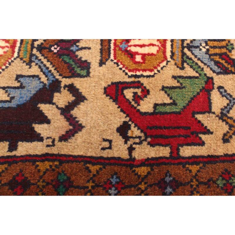 ECARPETGALLERY Hand-knotted Teimani Tan Wool Rug - 3'2 x 4'6