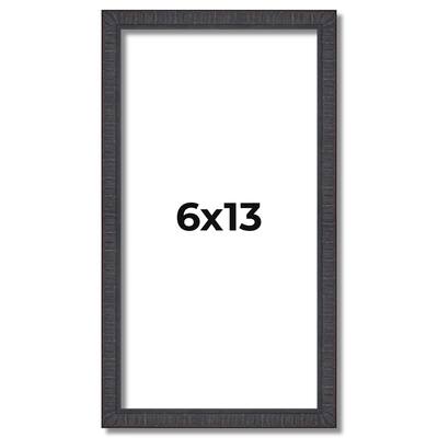6x13 Frame Brown Solid Wood Picture Frame - Complete Modern Photo