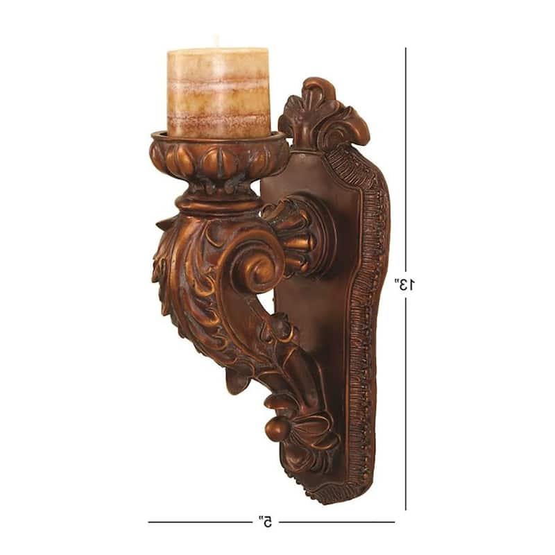 Urban Designs Antique Replica Rusted Wall Sconce Candle Holder