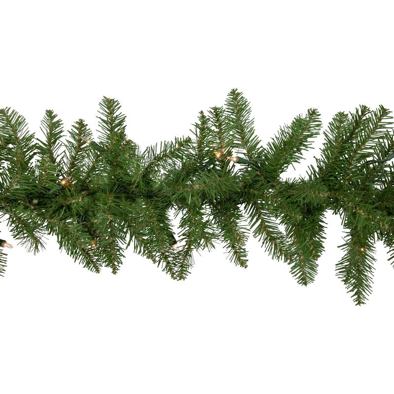 9' x 10" Rockwood Pine Artificial Christmas Garland, Clear Lights