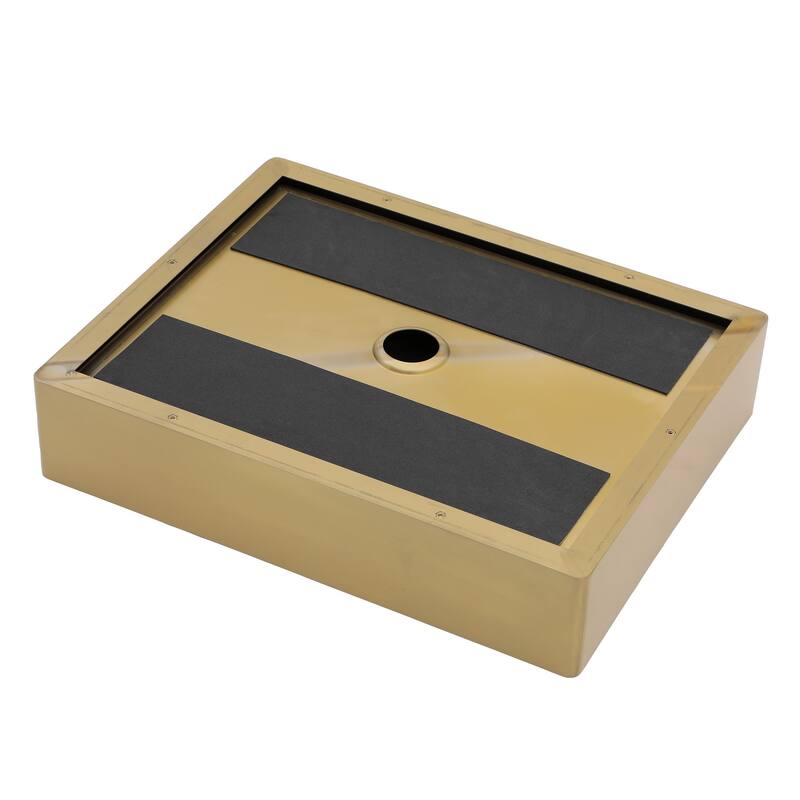 19" x 15" Stainless Steel Bathroom Sink with Pop-Up Drain