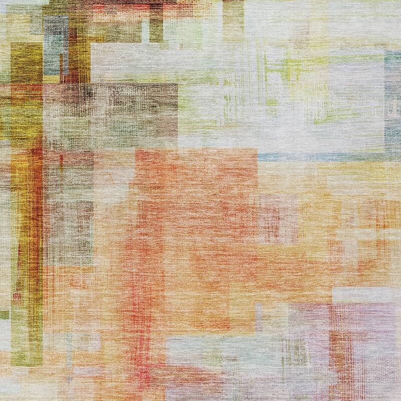 HomeRoots Abstract Transitional Rectangle Outdoor Rug