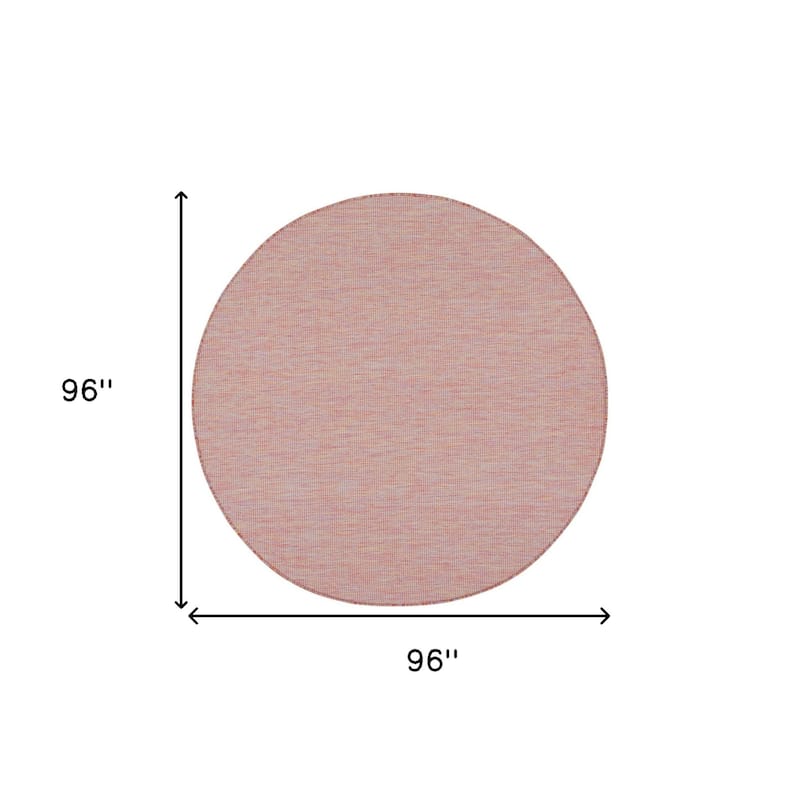 HomeRoots Contemporary Round Outdoor Rug - 8' Round