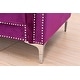 preview thumbnail 10 of 78, Legend Furniture Covertible Velvet Sofa Bed Sleeper