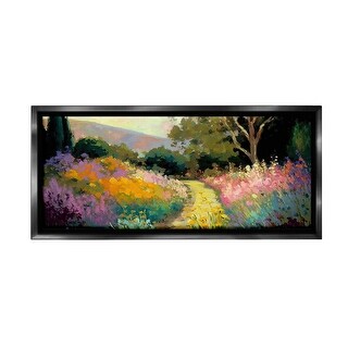 Stupell Modern Meadow Path Framed Floater Canvas Wall Art Design By ...