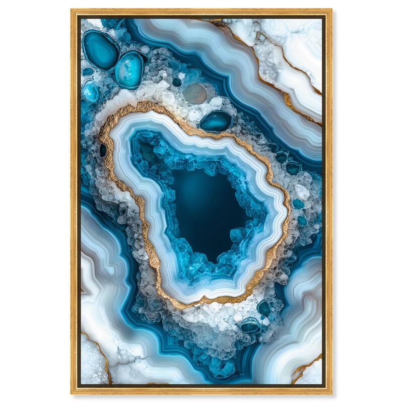 Gilded Geode Eye I Canvas by Art Remedy - Gold - 36" x 54"