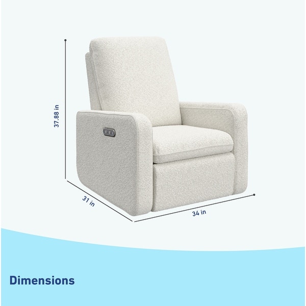 dimension image slide 0 of 4, Graco Teddi Power Recliner Swivel Glider with USB