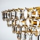 preview thumbnail 2 of 2, CraftHome 8-Light Mid Century Modern 4-Tier Antique Gold Chandelier With Crystal Accents