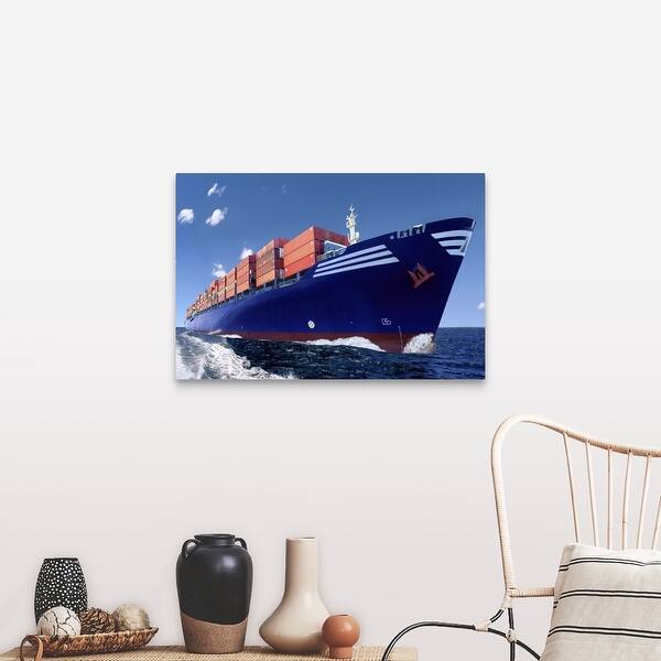 Shop Container Ship Canvas Wall Art Overstock 21004292