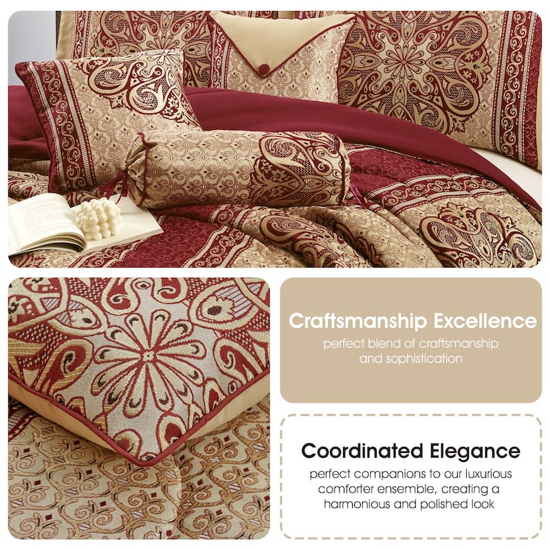 Nanshing Prince 9 Piece Elegant Medallion Comforter Set