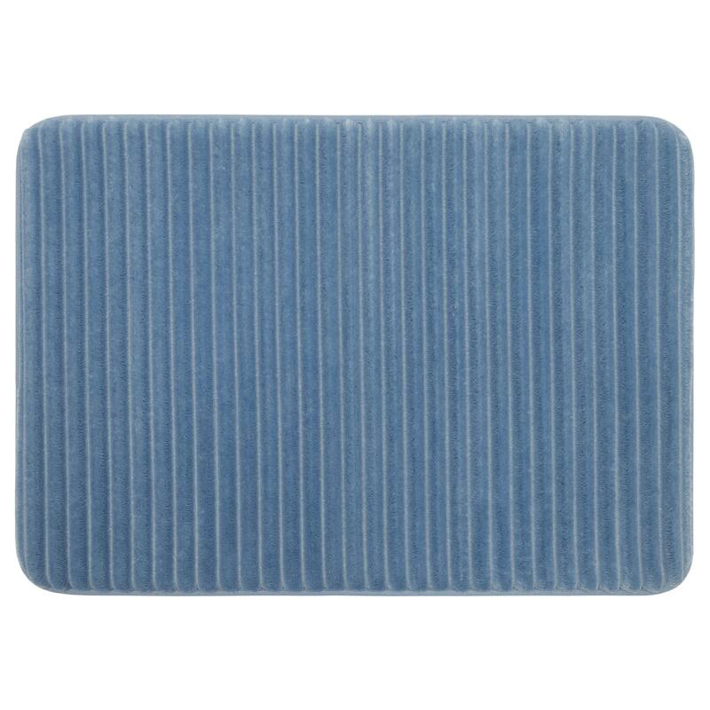 Mohawk Home Roswell Ribbed Bath Mat - 1' 5" x 2' - Blue Linen