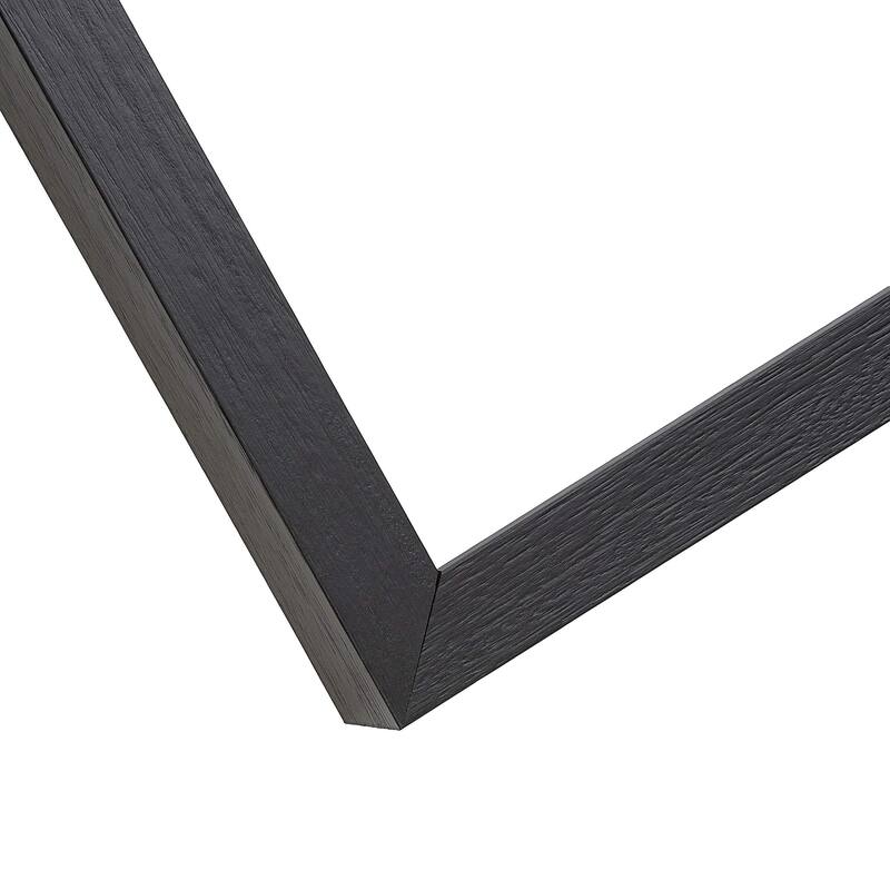 3x4 Shadow Box 1" Depth Black Picture Frame - UV Acrylic, Backing, Hanging Hardware