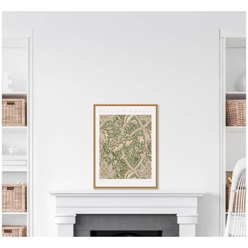 Kate and Laurel Sylvie Poster William Morris Windrush 1883 Framed Canvas by The Art Institute of Chicago