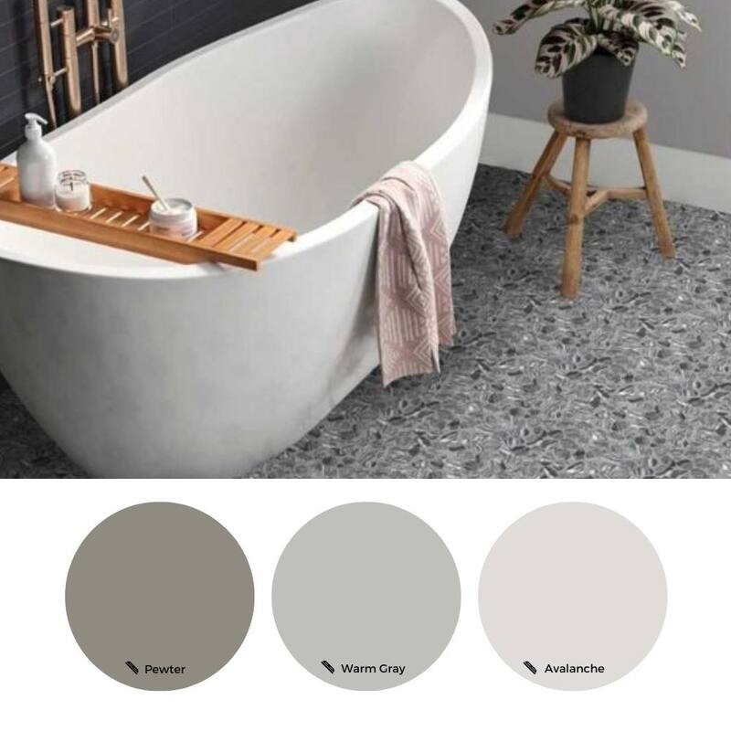 The Tile Life Recycled Cenote Pebble 13x13 Graphite Glass Floor & Wall Tile