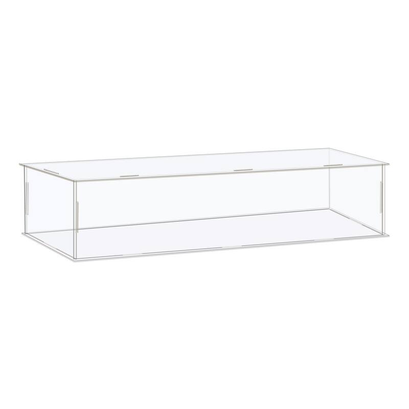 Display Case Box Acrylic Box Transparent Showcase 36x11x11cm for Collectibles