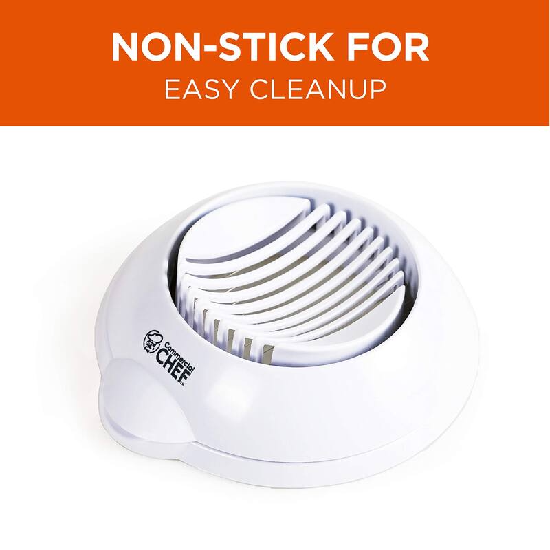COMMERCIAL CHEF Egg Chopper, Safe and Easy to Use Food Chopper, Egg Cutter, Mushroom Slicer - one size