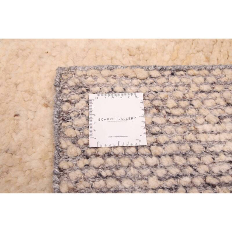 ECARPETGALLERY Hand-knotted Looma Beige Wool Rug - 7'9 x 10'1