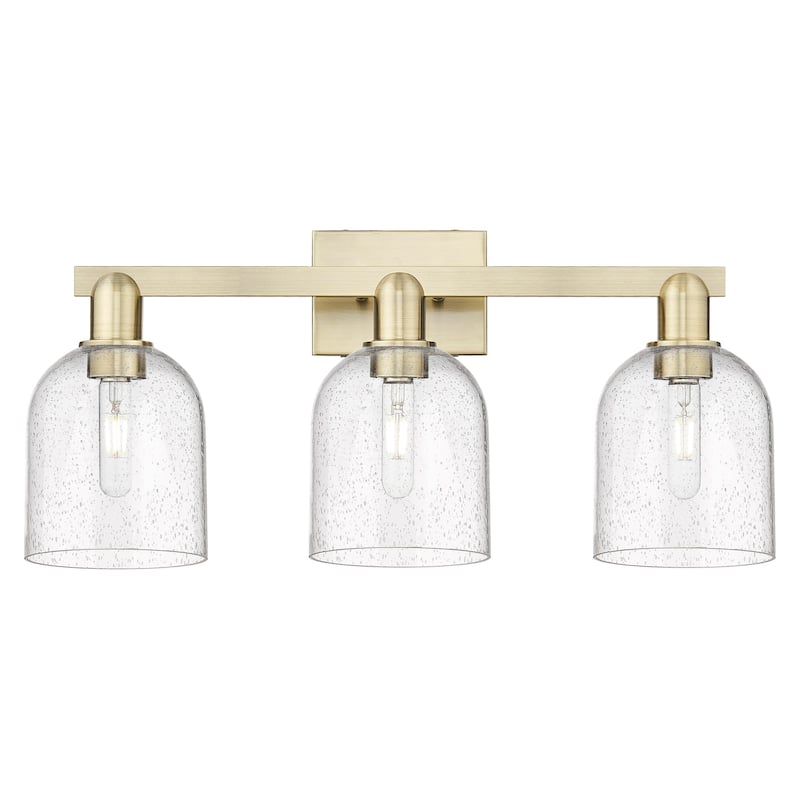 Innovations Lighting 716-3W-12-25 Bella Vanity Bella 3 Light 25" Wide - Antique Brass / Seedy