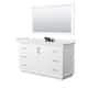 Option White, Black Trim, White Quartz Top